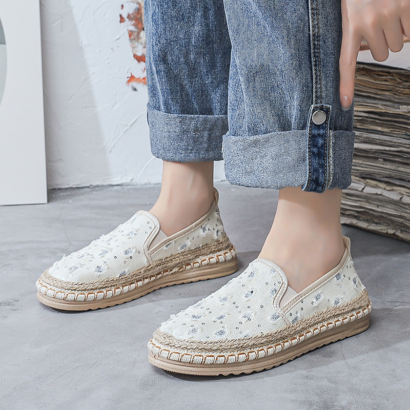 Espadrille Slip On - Sepatu malas Slip on kasual wanita