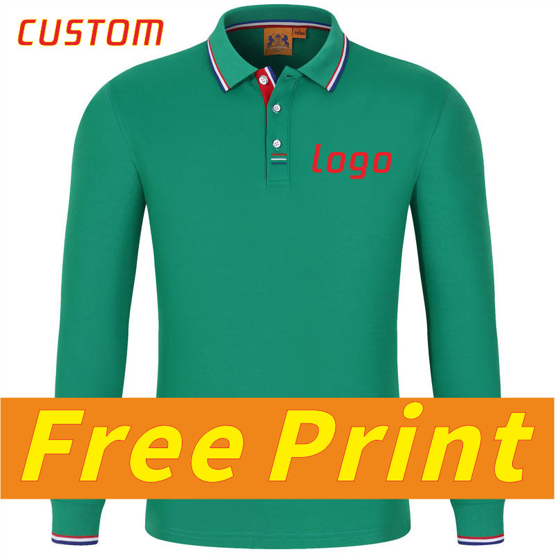 Polo Shirt Pique - Kaos Polo Lengan Panjang Musim Gugur,
