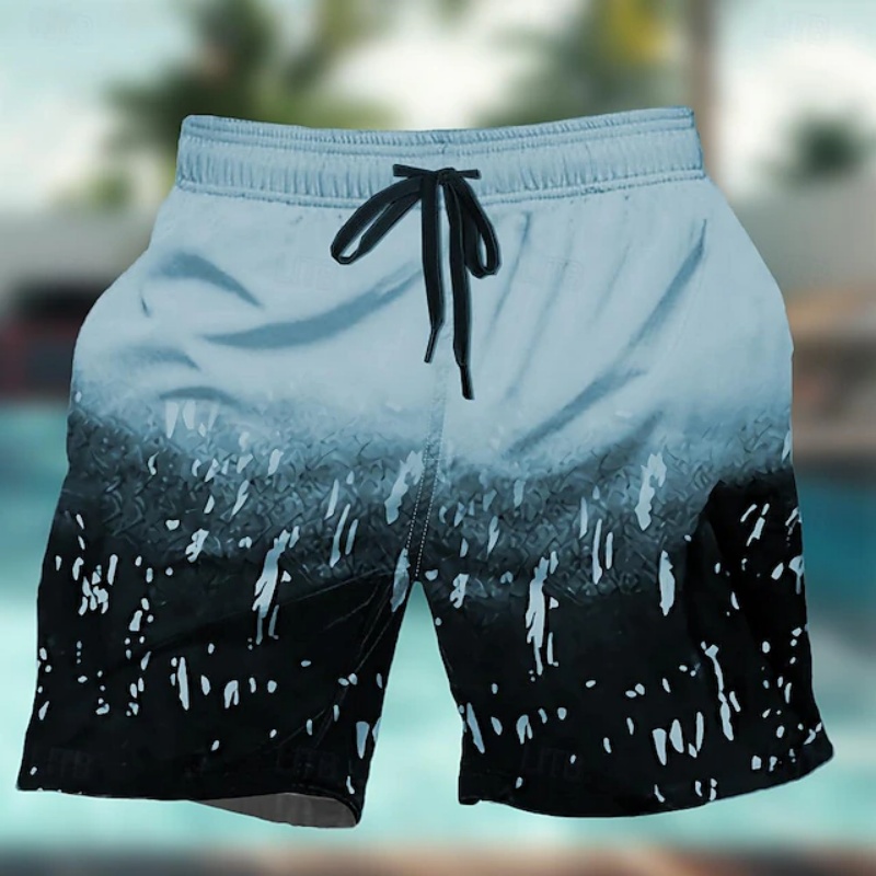 Trunks Board Surf - Celana Renang Grafis Warna-warni Gradien untuk