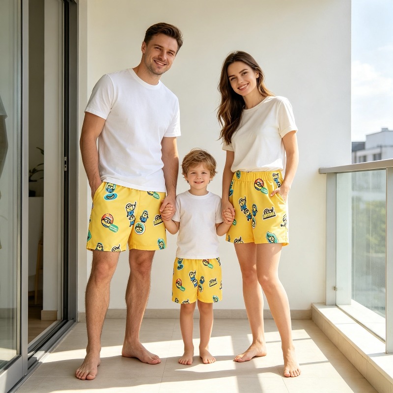 Trunks Board Surf - Celana Pendek Renang Anak Laki-laki Motif