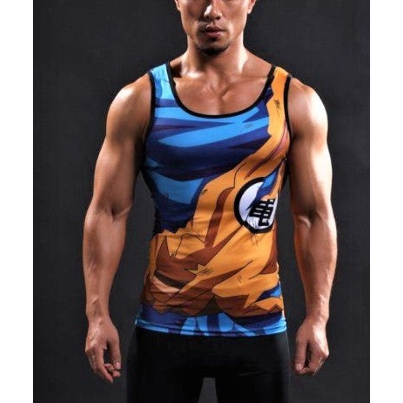 Tank Top Muscle - Tank Top Anime Goku Cosplay Musim