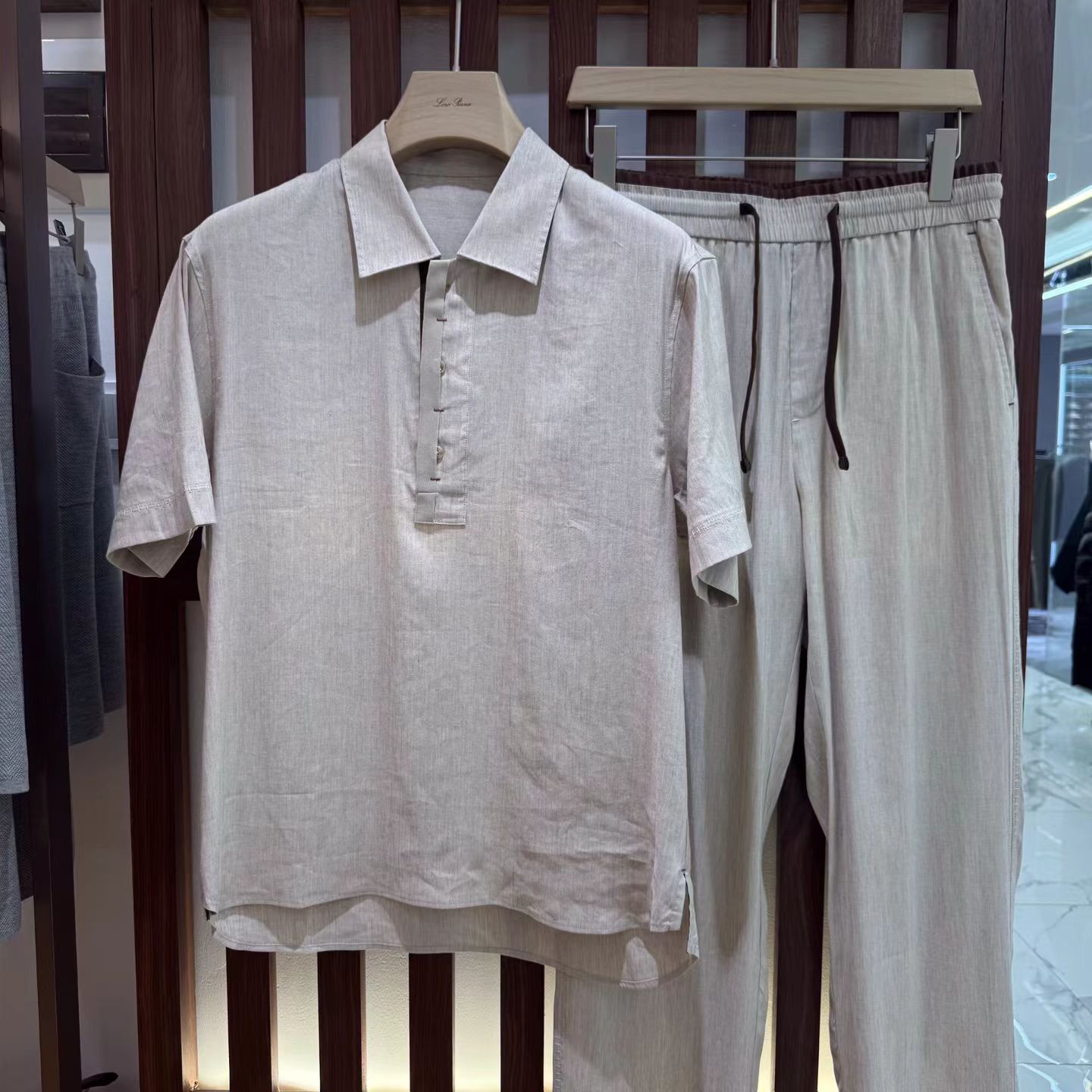Setelan celana pria warna polo - Short Linen Drawstring ulasan dan harga
