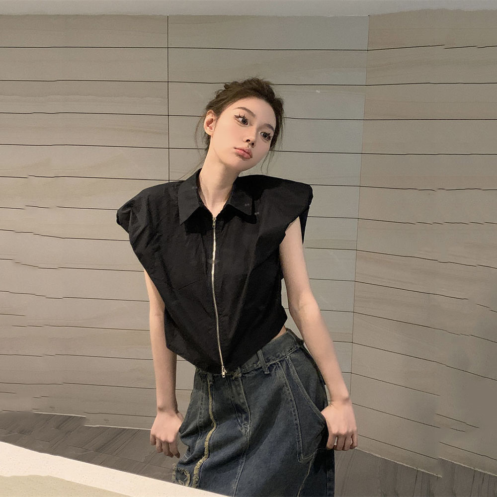Kemeja Tanpa Lengan Kerah Polo - Shirt Camp Collar ulasan dan harga