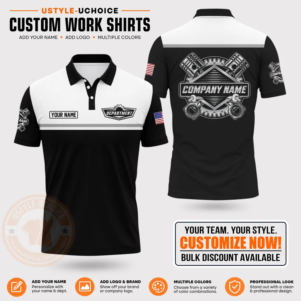 Kaos Polo Pola Kerja Mekanik K - Polo Shirt Pique ulasan dan harga