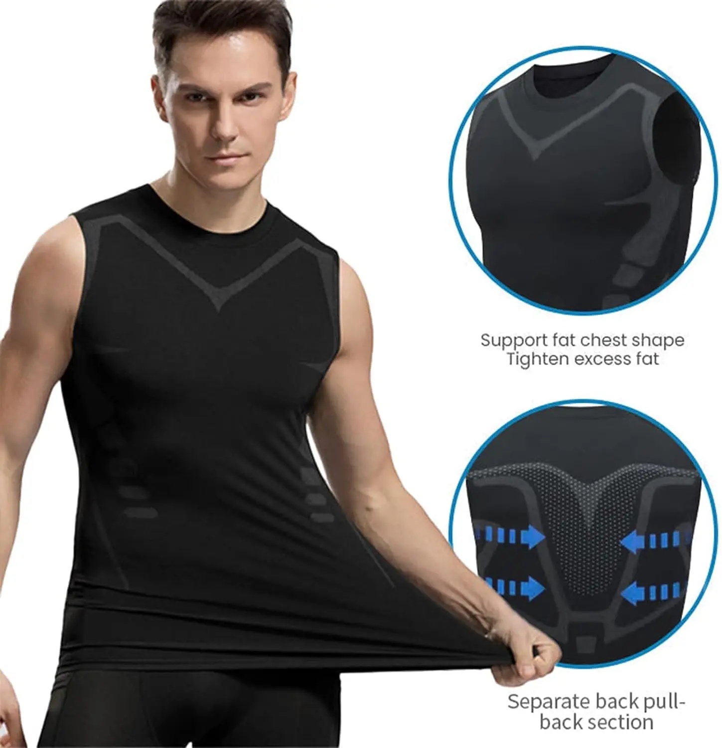 Tank Top Kompresi Pria, Rompi  - Tank Top Muscle ulasan dan harga