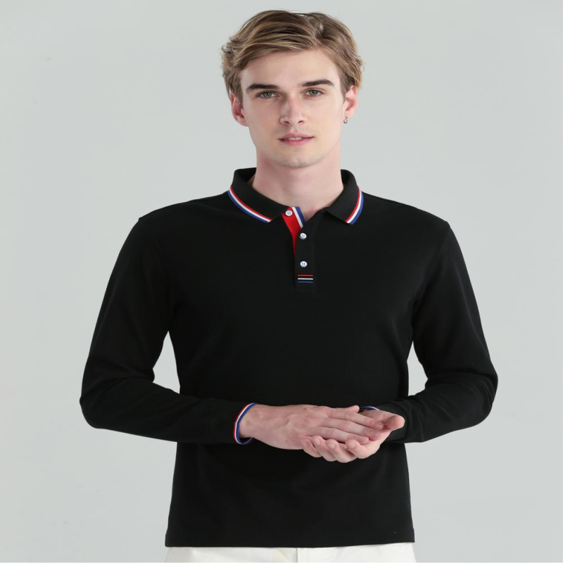 Kaos Polo Lengan Panjang Musim - Polo Shirt Pique ulasan dan harga