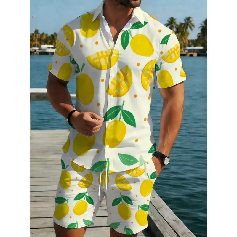 Setelan Kemeja Lengan Pendek d - Short Linen Drawstring ulasan dan harga