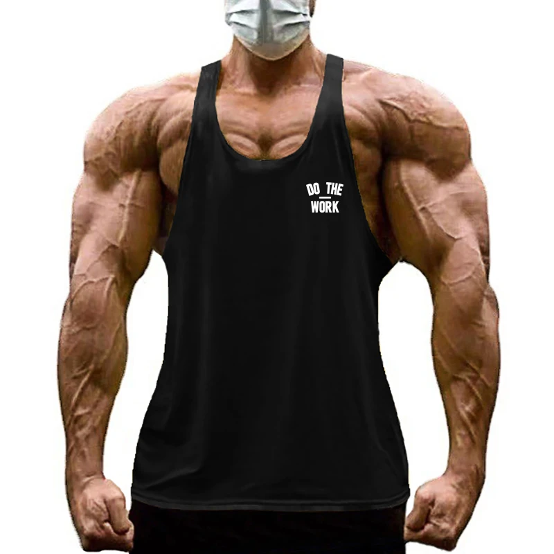 Kaus katun tanpa lengan pria,  - Tank Top Muscle ulasan dan harga