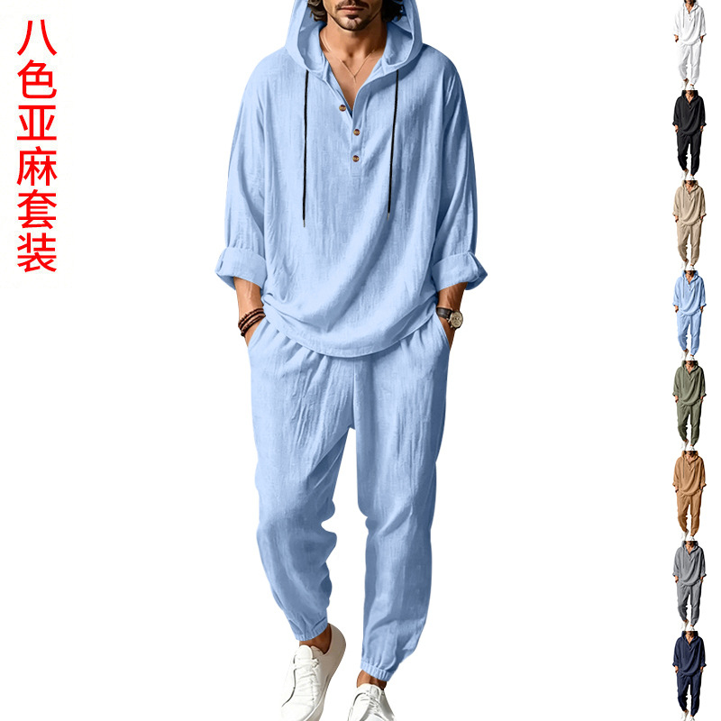 Setelan Linen Musim Panas Pria - Short Linen Drawstring ulasan dan harga